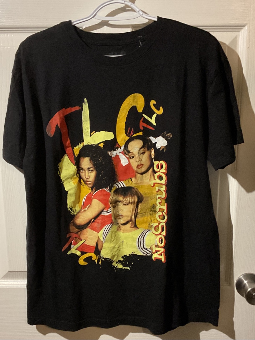 TLC “No Scrubs” Black Logo Band Tee